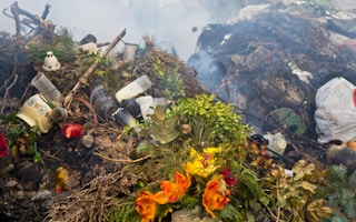 plastic burning hazardous waste