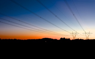 power lines australia dawn