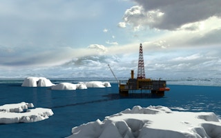 oil platform in the arctic