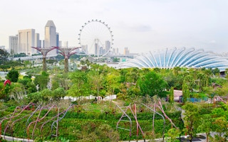 Singapore's CBD and Gardens by the Bay