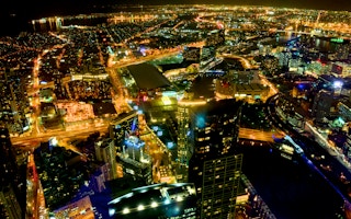 melbourne night view