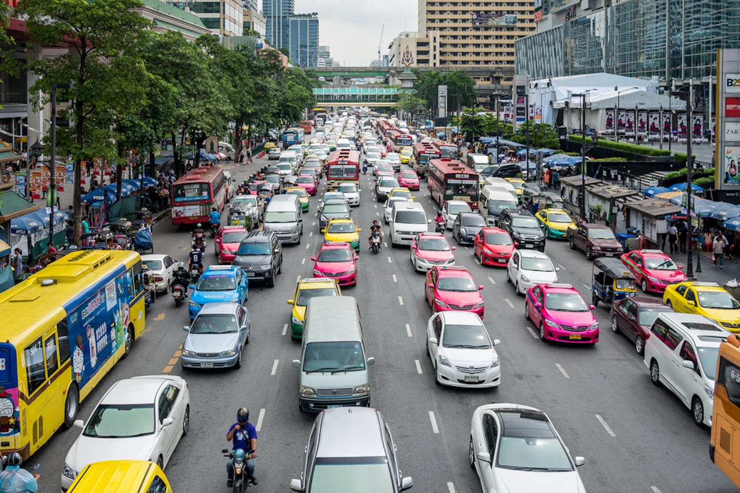 Bangkok traffic jam