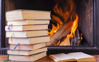 Burning books to stay warm