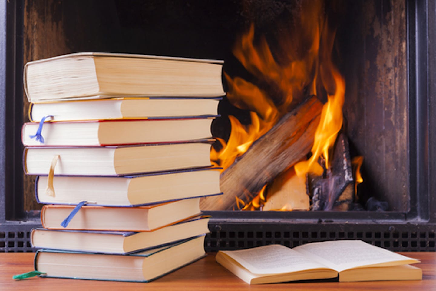 Burning books to stay warm