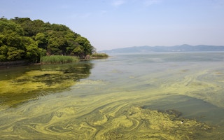 Toxic river in China