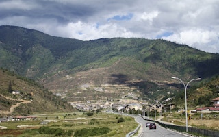 road thimpu paro bhutan