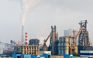 China steelworks smoke