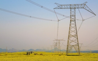 power lines luoping china