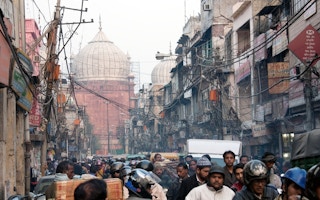 delhi crowded street