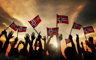 norwegian flags