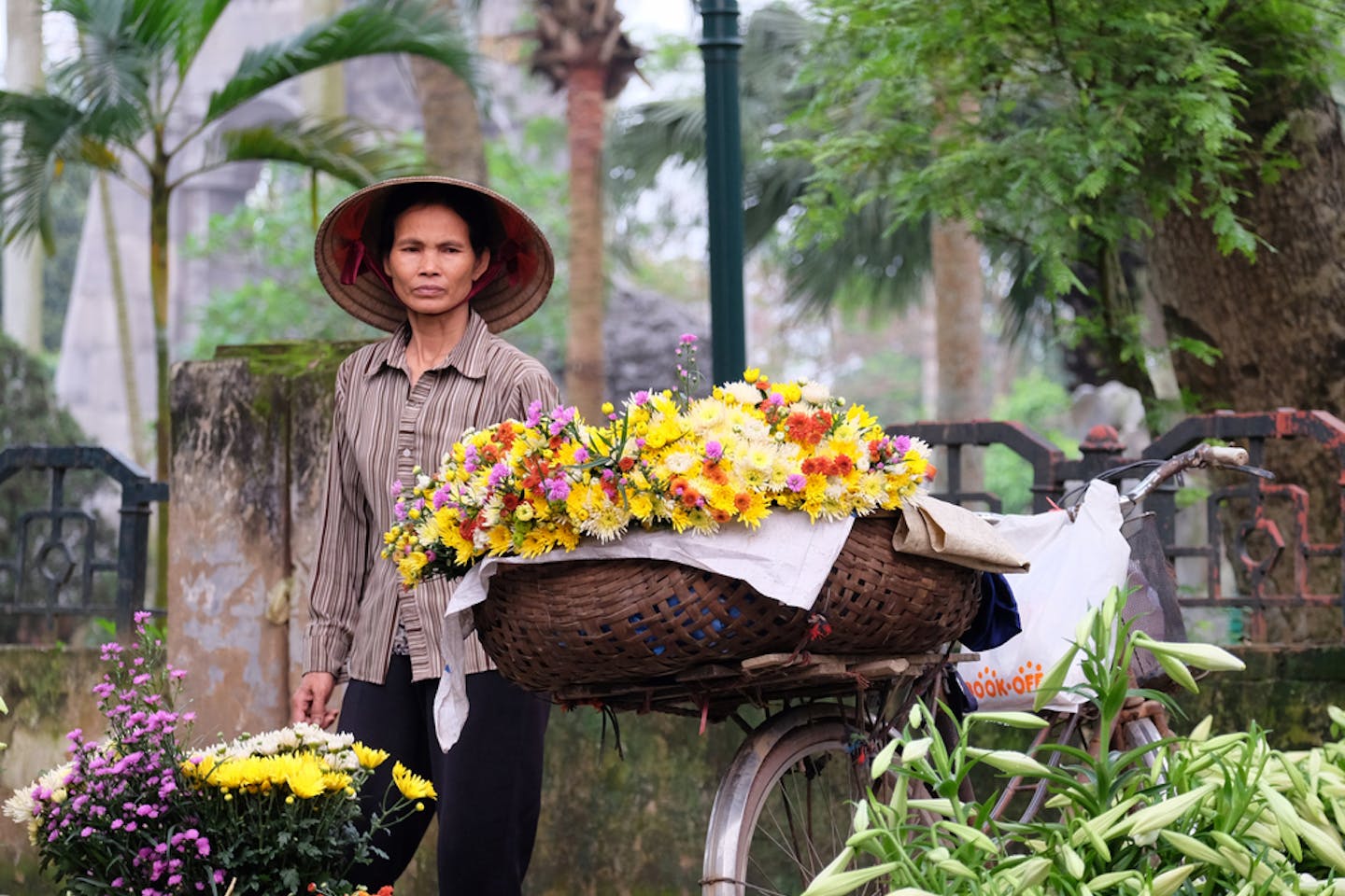 vietnam flower vendor