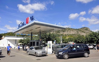 petrol station france