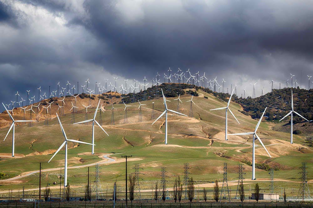 wind turbines california us