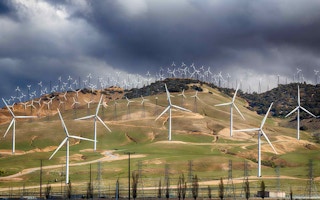 wind turbines california us