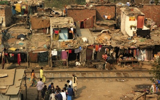 dehli slum dwellings