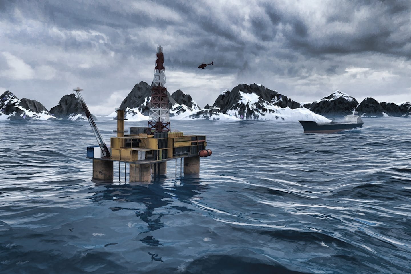 arctic oil rig