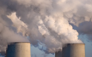 carbon emissions at a thermal plant