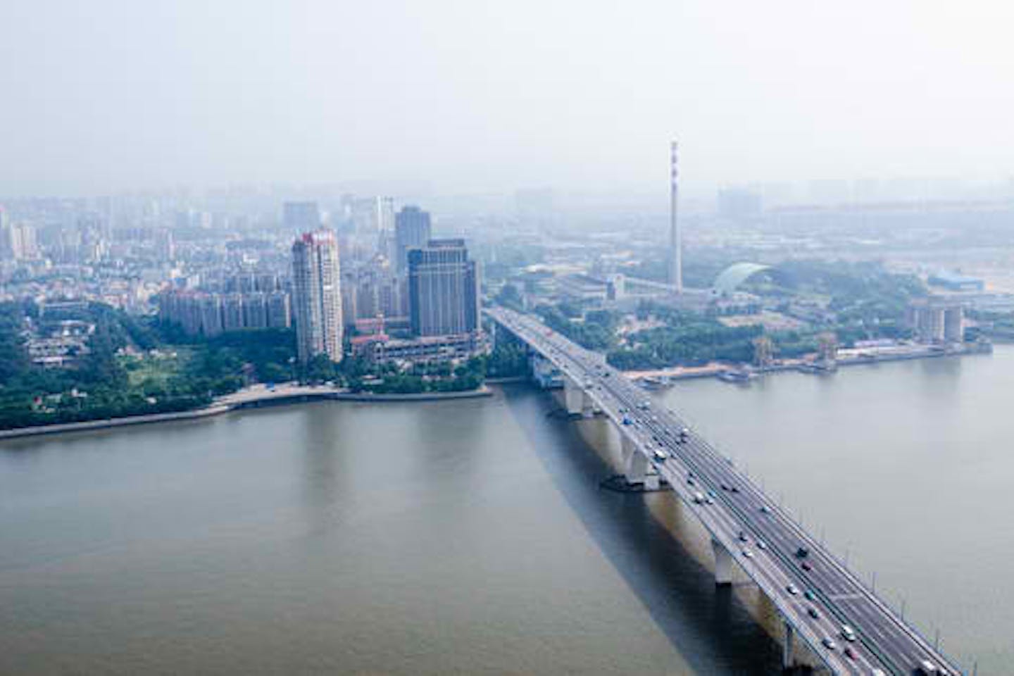 guangzhou city pollution pearl river