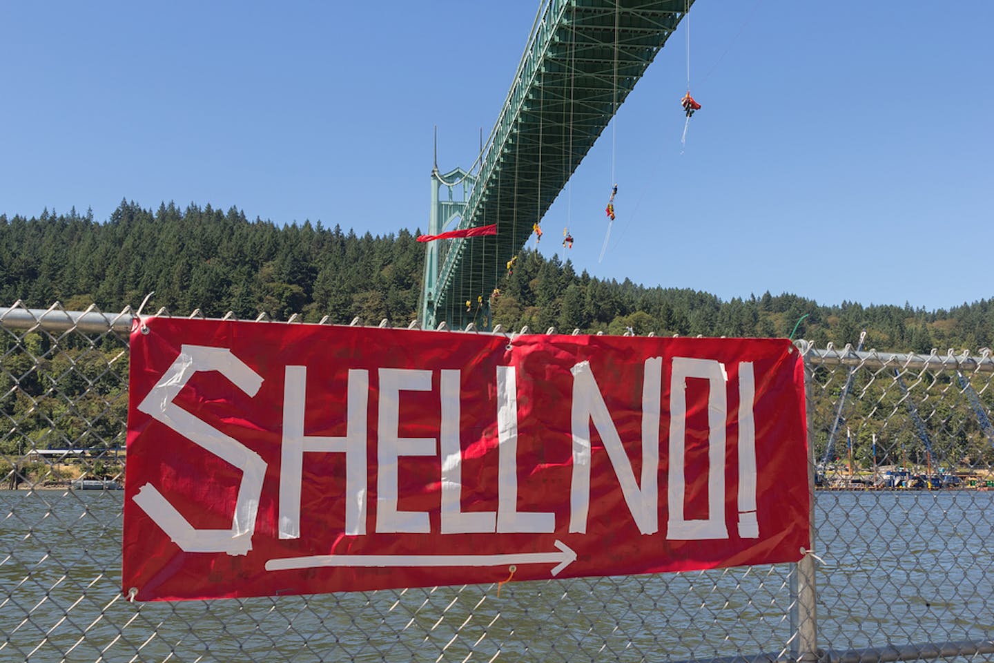 greenpeace activists shell no