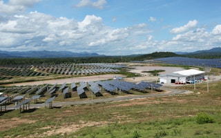 solar farm thailand aerial
