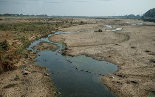 river drying up in india
