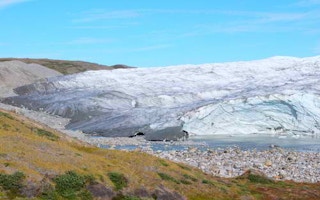 greenland ice melting inland