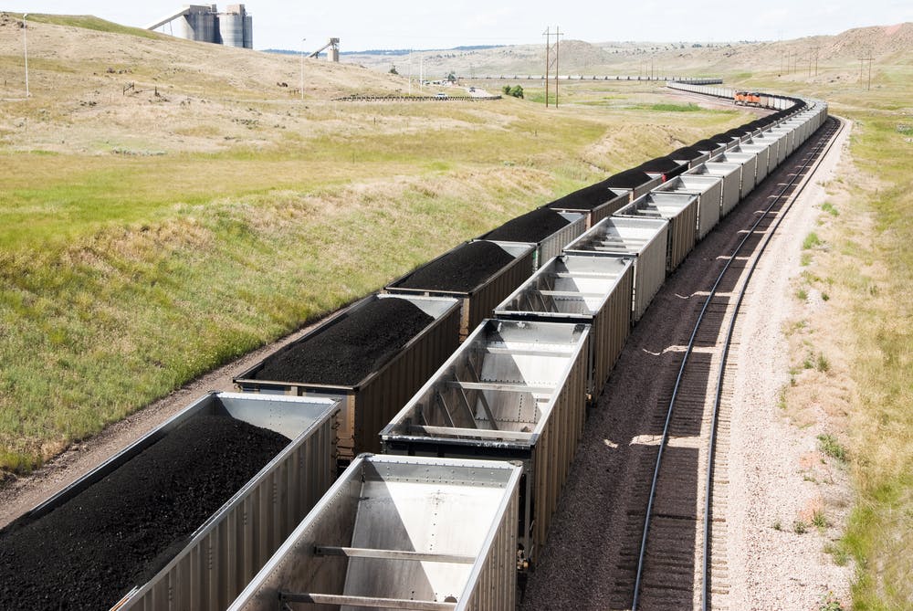 coal train US power plant
