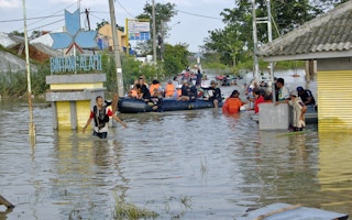 flooded indonesia