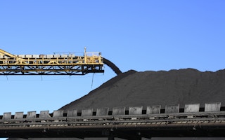 pile of coal at mine
