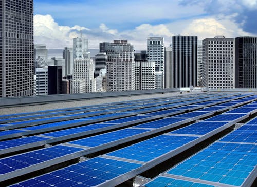 solar panels cities