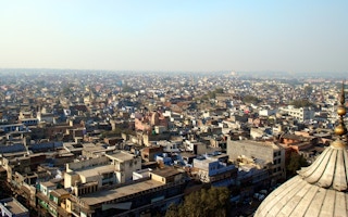 delhi aerial view