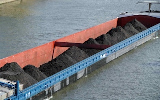 coal barge river