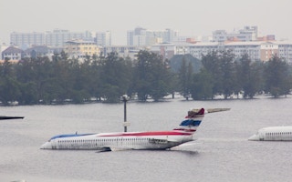 plane flooded bangkok