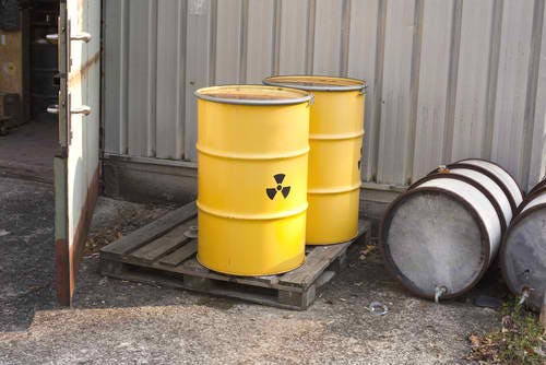 radioactive waste nuclear yellow