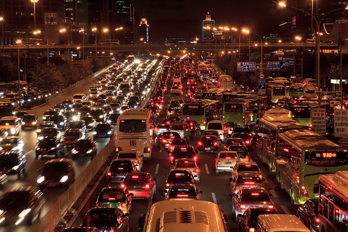 beijing traffic jam