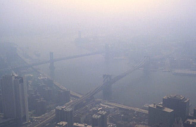 smog in New York city