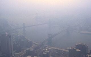 smog in New York city