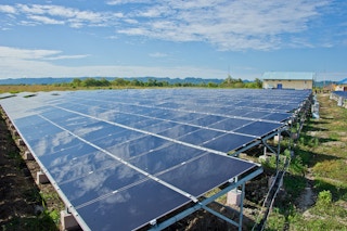 Solar panels on Sumba Island in Indonesia