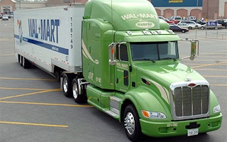 Fuel efficient Wal-Mart trucks