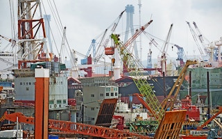 Shipbuilding port South Korea UN Photo