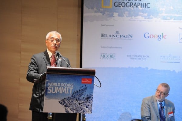 Kiribati Pres Tong sustainable oceans summit