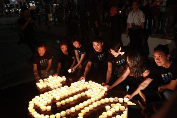 earth hour singapore 2011