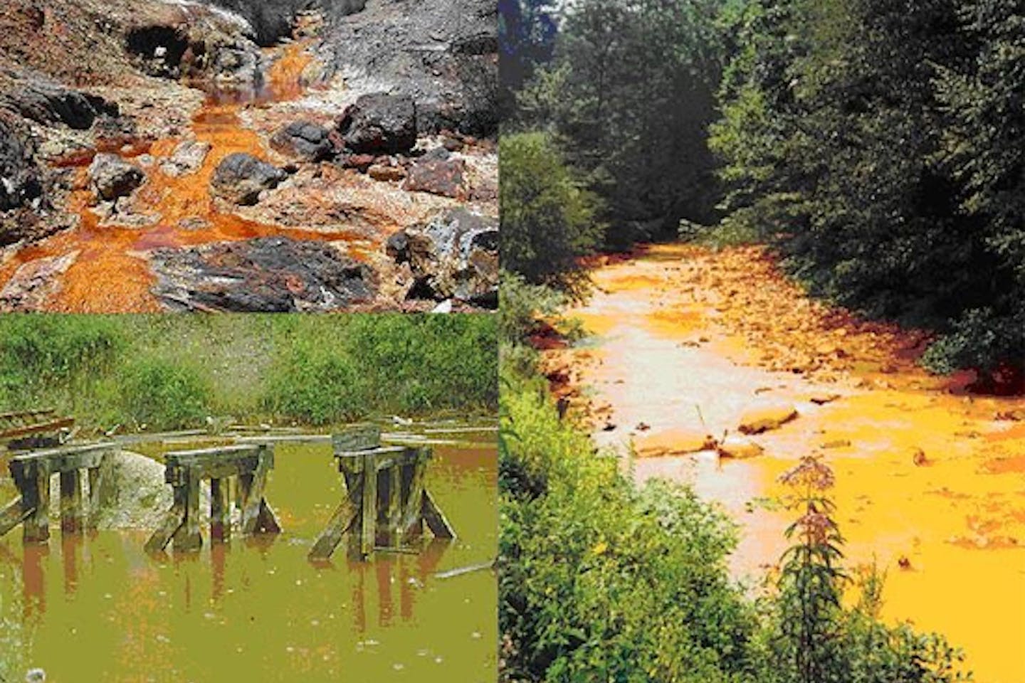 streams polluted by mining