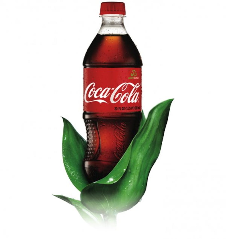 CocaCola partnership for recyclable bottles made from