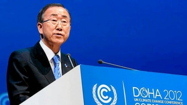 Ban Ki Moon at Doha COP 18
