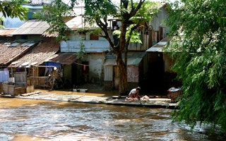 River settlement in Jakarta