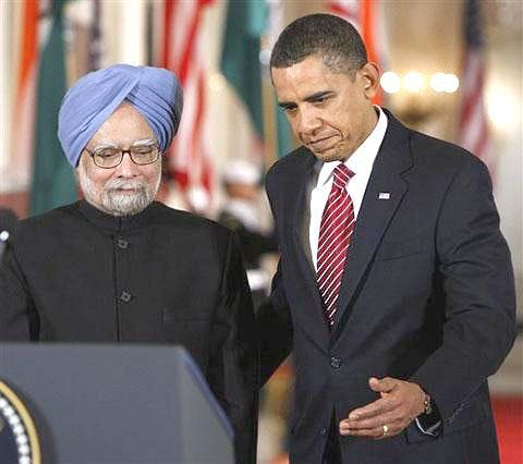 Monmohan Singh and Barack Obama
